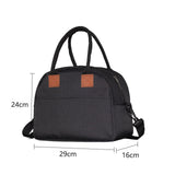 Maxbell Insulated Lunch Bag Durable Lunch Box for Camping Outdoor Travel Black