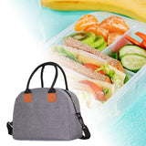 Maxbell Insulated Lunch Bag Durable Lunch Box for Camping Outdoor Travel Gray