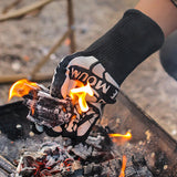 Maxbell High Temperature Resistant Gloves Nonslip Oven Mitts for Hair Styling Baking