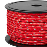Maxbell 30M 6mm Reflective Tent Rope Guylines for Outdoor Travel Canopy Guy Line Red