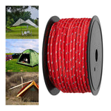 Maxbell 30M 6mm Reflective Tent Rope Guylines for Outdoor Travel Canopy Guy Line Red