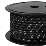 Maxbell 30M 6mm Reflective Tent Rope Guylines for Outdoor Travel Canopy Guy Line Black