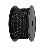 Maxbell 30M 6mm Reflective Tent Rope Guylines for Outdoor Travel Canopy Guy Line Black