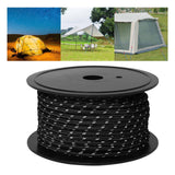 Maxbell 30M 6mm Reflective Tent Rope Guylines for Outdoor Travel Canopy Guy Line Black