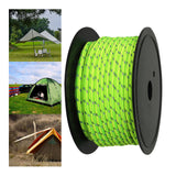 Maxbell 30M 6mm Reflective Tent Rope Guylines for Outdoor Travel Canopy Guy Line  Fluorescent Green