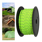 Maxbell 30M 6mm Reflective Tent Rope Guylines for Outdoor Travel Canopy Guy Line  Fluorescent Green