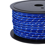 Maxbell 30M 6mm Reflective Tent Rope Guylines for Outdoor Travel Canopy Guy Line Blue