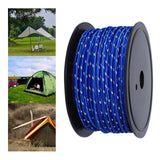Maxbell 30M 6mm Reflective Tent Rope Guylines for Outdoor Travel Canopy Guy Line Blue
