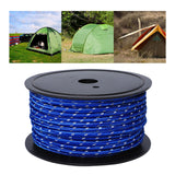 Maxbell 30M 6mm Reflective Tent Rope Guylines for Outdoor Travel Canopy Guy Line Blue
