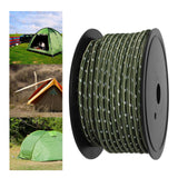 Maxbell 30M 6mm Reflective Tent Rope Guylines for Outdoor Travel Canopy Guy Line Green