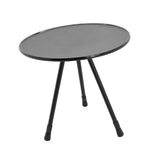 Maxbell Triangular Round Table Collapsible Stable Furniture for Picnic Fishing Beach Black