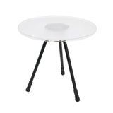 Maxbell Triangular Round Table Collapsible Stable Furniture for Picnic Fishing Beach Clear