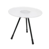 Maxbell Triangular Round Table Collapsible Stable Furniture for Picnic Fishing Beach Clear