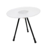 Maxbell Triangular Round Table Collapsible Stable Furniture for Picnic Fishing Beach Clear