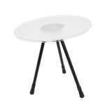 Maxbell Triangular Round Table Collapsible Stable Furniture for Picnic Fishing Beach Clear