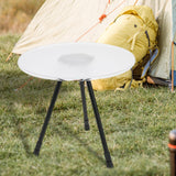 Maxbell Triangular Round Table Collapsible Stable Furniture for Picnic Fishing Beach Clear