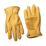 Maxbell PU Leather Work Gloves Tool Anti Scald for Driver Construction Gardening L