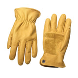 Maxbell PU Leather Work Gloves Tool Anti Scald for Driver Construction Gardening L