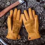 Maxbell PU Leather Work Gloves Tool Anti Scald for Driver Construction Gardening L