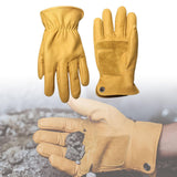 Maxbell PU Leather Work Gloves Tool Anti Scald for Driver Construction Gardening XL