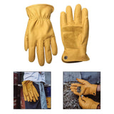 Maxbell PU Leather Work Gloves Tool Anti Scald for Driver Construction Gardening XL