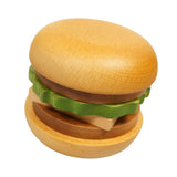 Maxbell Portable Wooden Burger Coaster Set Ornament Handmade Solid for Snack Kitchen