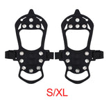 Maxbell 11 Studs Traction Cleats Footwear Crampons Spikes Grips for Winter Jogging S