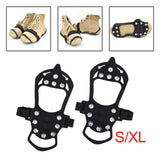Maxbell 11 Studs Traction Cleats Footwear Crampons Spikes Grips for Winter Jogging S