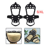 Maxbell 11 Studs Traction Cleats Footwear Crampons Spikes Grips for Winter Jogging S