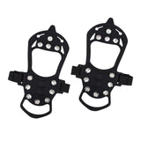 Maxbell 11 Studs Traction Cleats Footwear Crampons Spikes Grips for Winter Jogging XL