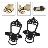 Maxbell 11 Studs Traction Cleats Footwear Crampons Spikes Grips for Winter Jogging XL