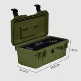 Maxbell 13L Camping Storage Box Lightweight for Picnics Garden Outdoor Activities Green