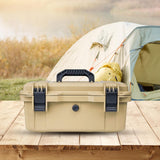 Maxbell 13L Camping Storage Box Lightweight for Picnics Garden Outdoor Activities Khaki