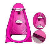 Maxbell Privacy Tent Shower Tent Hiking Rain Shelter Dressing Room with Carry Bag Pink