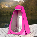 Maxbell Privacy Tent Shower Tent Hiking Rain Shelter Dressing Room with Carry Bag Pink