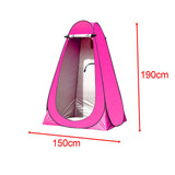 Maxbell Privacy Tent Shower Tent Hiking Rain Shelter Dressing Room with Carry Bag Pink