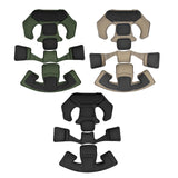 Maxbell Universal Helmet Padding Kit Replacement Breathable Protective Mat Liner Pad Black