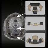 Maxbell Universal Helmet Padding Kit Replacement Breathable Protective Mat Liner Pad Black
