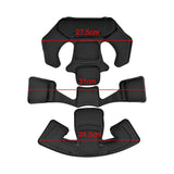 Maxbell Universal Helmet Padding Kit Replacement Breathable Protective Mat Liner Pad Black