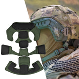 Maxbell Universal Helmet Padding Kit Replacement Breathable Protective Mat Liner Pad Green