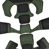 Maxbell Universal Helmet Padding Kit Replacement Breathable Protective Mat Liner Pad Green