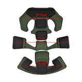 Maxbell Universal Helmet Padding Kit Replacement Breathable Protective Mat Liner Pad Green