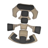 Maxbell Universal Helmet Padding Kit Replacement Breathable Protective Mat Liner Pad Khaki