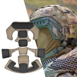 Maxbell Universal Helmet Padding Kit Replacement Breathable Protective Mat Liner Pad Khaki