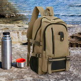 Maxbell Computer Bag Daypack Gifts Travel Backpacking Tote Storage Laptop Backpack Deep Khaki