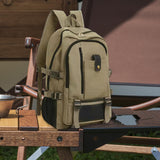 Maxbell Computer Bag Daypack Gifts Travel Backpacking Tote Storage Laptop Backpack Deep Khaki