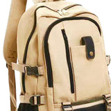 Maxbell Computer Bag Daypack Gifts Travel Backpacking Tote Storage Laptop Backpack Light Khaki