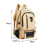 Maxbell Computer Bag Daypack Gifts Travel Backpacking Tote Storage Laptop Backpack Light Khaki