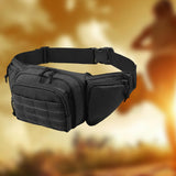 Maxbell Belt Bag Purse Adjustable Belt Pouch Waist Pack for Outdoor Climbing Hiking black