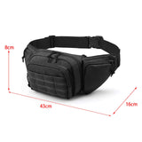 Maxbell Belt Bag Purse Adjustable Belt Pouch Waist Pack for Outdoor Climbing Hiking black